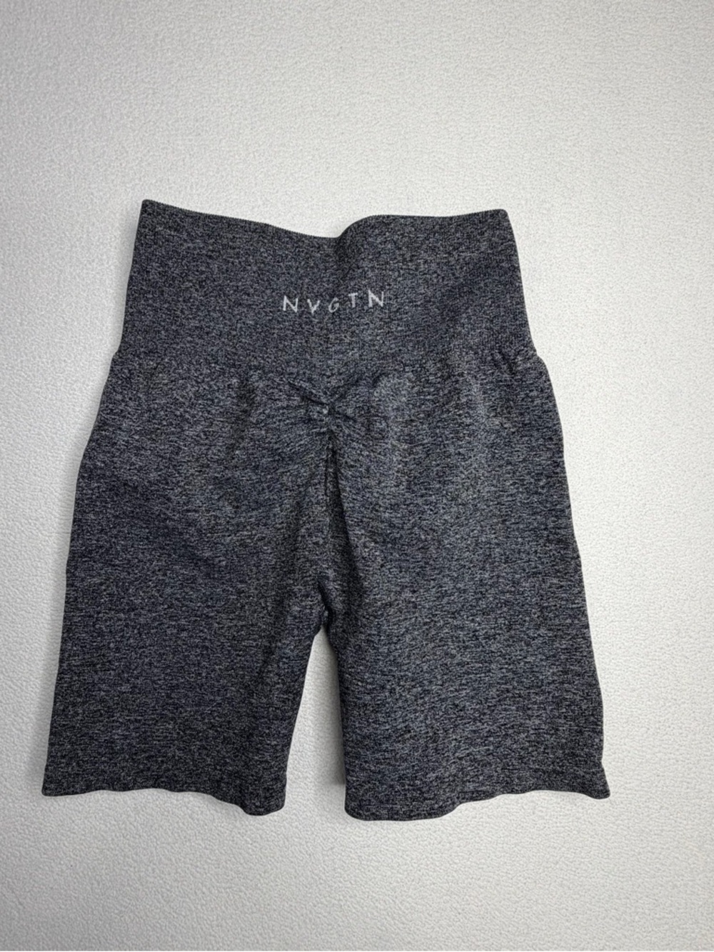 NVGTN Black Speckled Scrunch Seamless Shorts - Picture 4 of 9